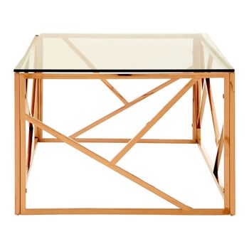 Allure gold Finish Geometric Coffee Table 3