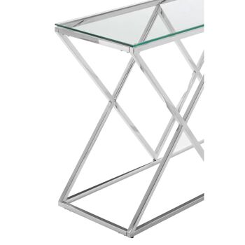 Allure Inverted Triangles Base Console Table 4