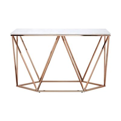 Allure Rectangular Champagne Console Table