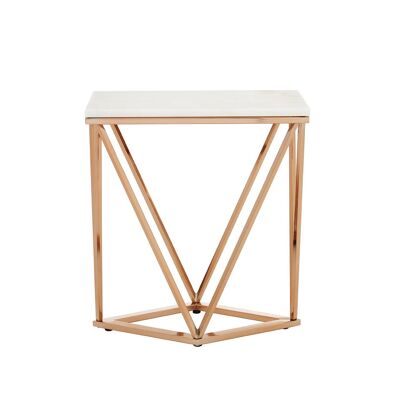 Allure Rectangular Champagne End Table