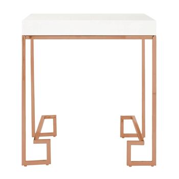 Allure Rose Gold Angled Legs End Table 2
