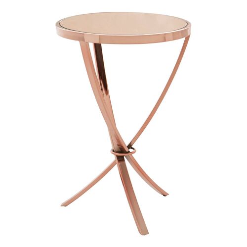 Allure Rose Gold Pinched Side Table