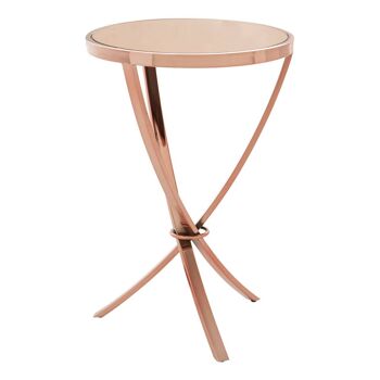 Allure Rose Gold Pinched Side Table 1