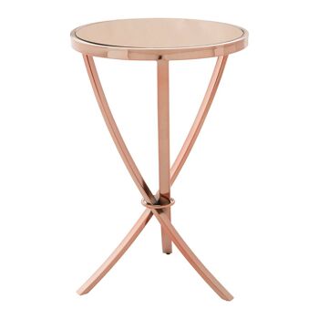 Allure Rose Gold Pinched Side Table 2