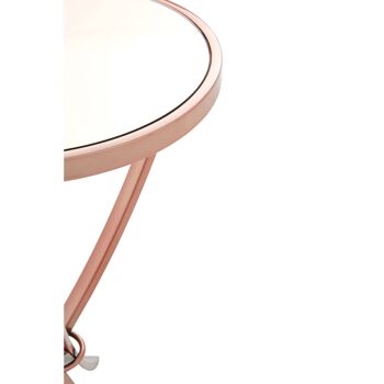 Allure Rose Gold Pinched Side Table 3