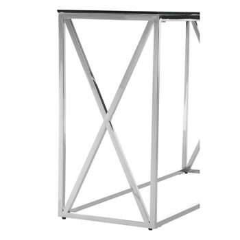 Allure Silver Cross Design Console Table 8