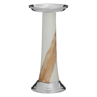 Alma White / Gold Candle Holder