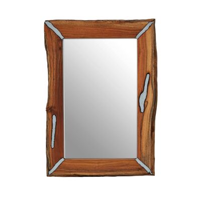 Almora Natural Wood Wall Mirror