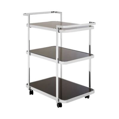 Alvaro Chrome Drinks Trolley