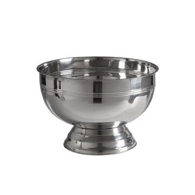 Ankara Silver Finish Bowl with Lines