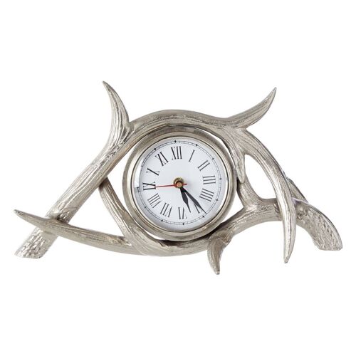 Antler Metal Clock