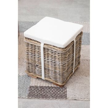 Argento Kubu Rattan Storage Stool 4