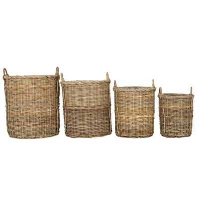 Argento Set of 4 Kubu Rattan Storage Baskets