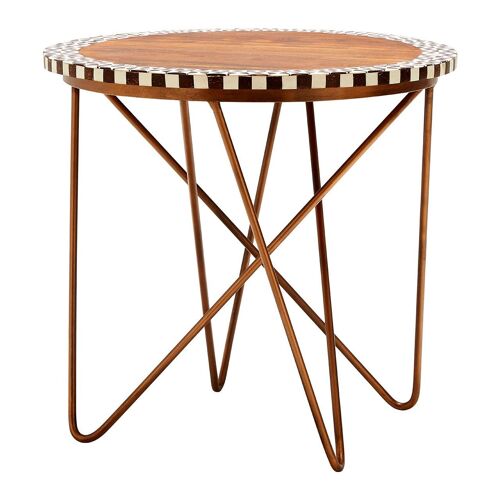 Artisan Round Acacia Wood Side Table