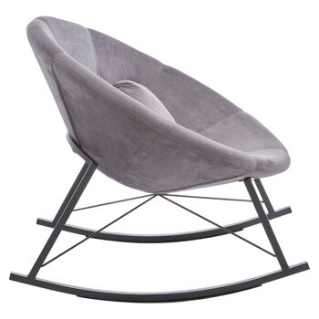 Arto Grey Rocking Chair 3