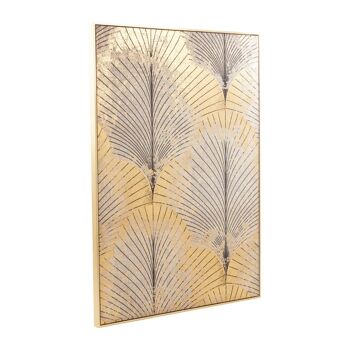Astratto Canvas Grey and Gold Finish Wall Art 2