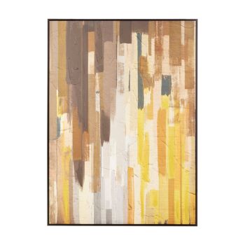 Astratto Ochre Canvas Wall Art 1