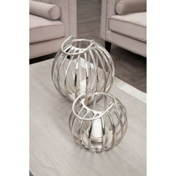 Aura Large Silver Lantern 8