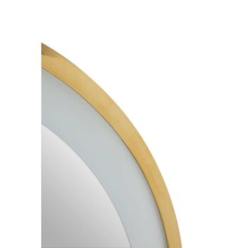 Avelino Illuminated Gold Round Mirror 4