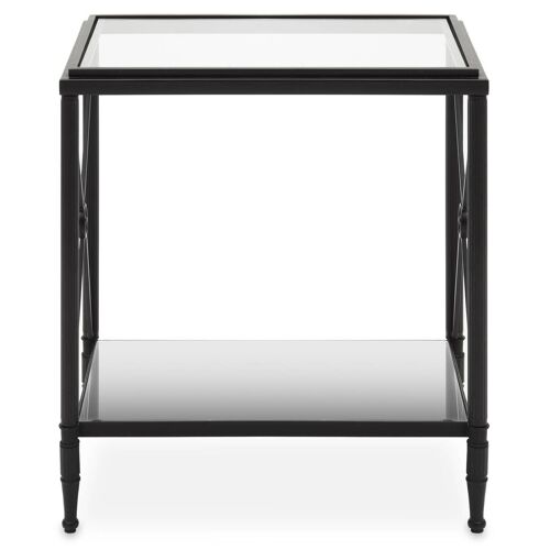 Axis Rectangular Black Finish Side Table