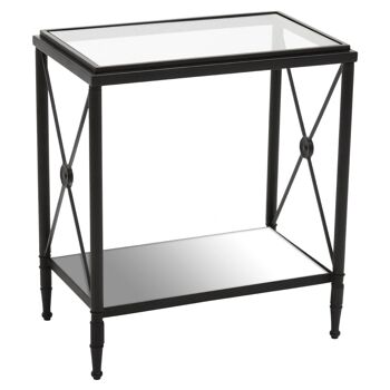Axis Rectangular Black Finish Side Table 2