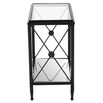 Axis Rectangular Black Finish Side Table 3