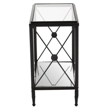 Axis Rectangular Black Finish Side Table 7