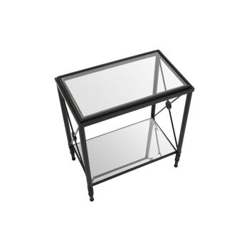 Axis Rectangular Black Finish Side Table 8