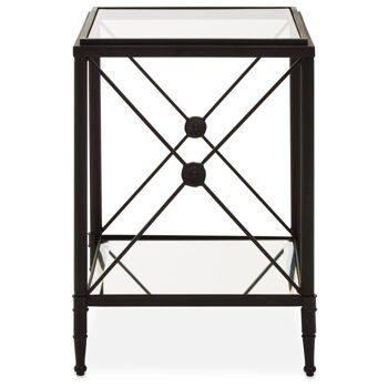 Axis Square Black Finish Side Table 1