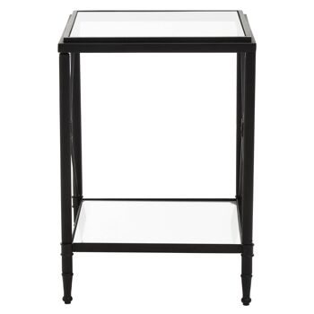 Axis Square Black Finish Side Table 2