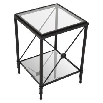 Axis Square Black Finish Side Table 4