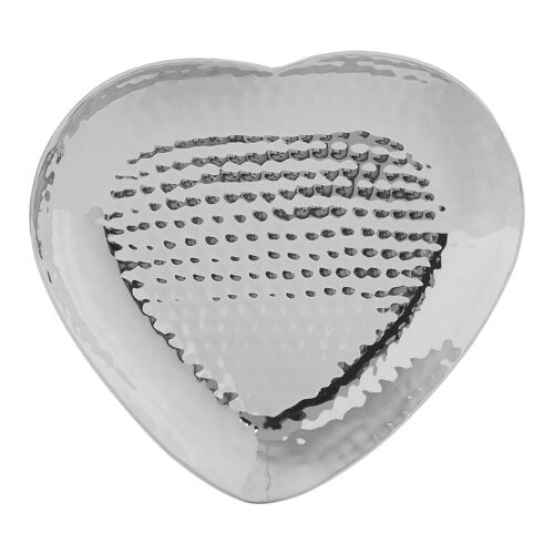 Ayla Heart Design Silver Trinket Dish