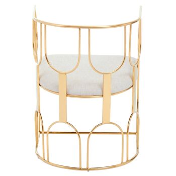 Azalea Natural and Gold Finish Chair 8