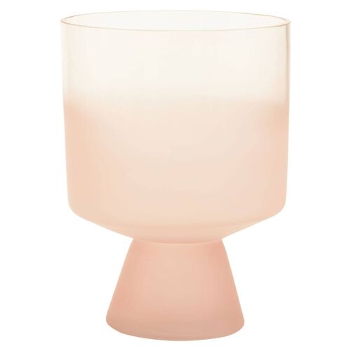 Baila Large Matte Pink Glass Vase