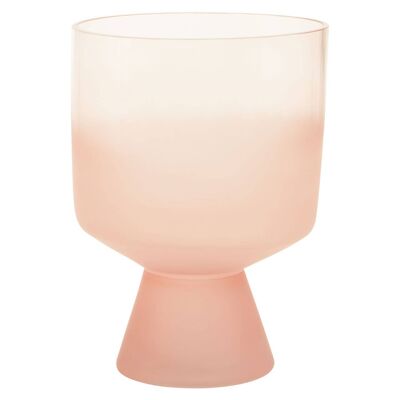 Baila Small Matte Pink Glass Vase