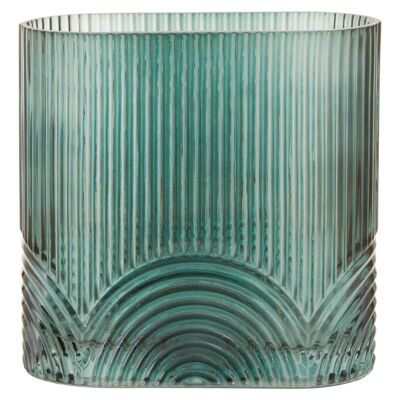 Bardi Large Green Glass Vase
