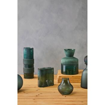 Bardi Large Green Glass Vase 4