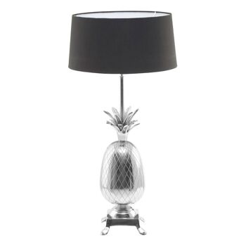 Boho Nickel Finish Pineapple Table Lamp 6