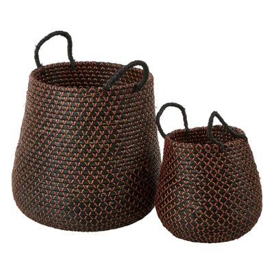 Bora Set of 2 Round Storage Baskets