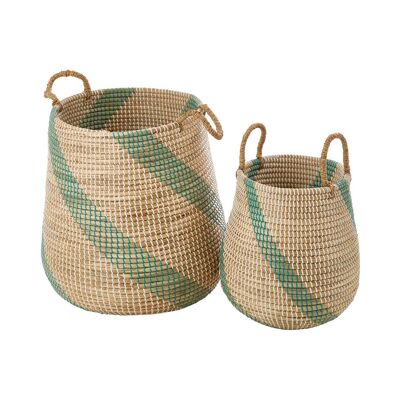 Bora Set of 2 Seagrass Storage Baskets