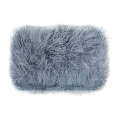 Bosie Large Grey Mongolian Lamb Fur Cushion