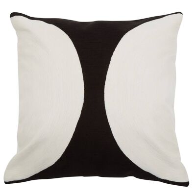 Bosie Ozella Black and White Semi-Circular Design Cushion