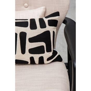 Bosie Ozella Natural and Black Rectangular Cushion 4