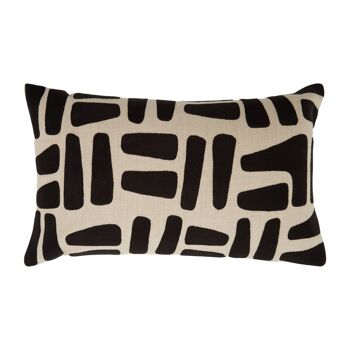 Bosie Ozella Natural and Black Rectangular Cushion 5
