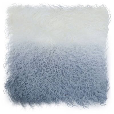 Bosie Small Grey Ombre Mongolian Lamb Fur Cushion