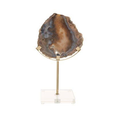 Bowerbird Black Agate Sculpture