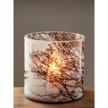 Branch Large Glass Hurricane Candle Holder 8