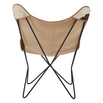 Buffalo Brown Cowhide Butterfly Chair 4