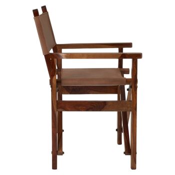 Buffalo Brown Leather Folding Chair 3