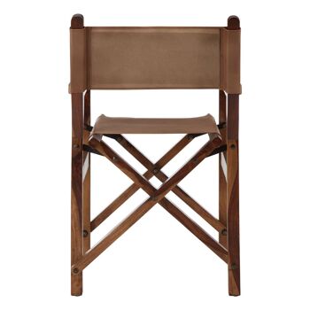 Buffalo Brown Leather Folding Chair 4